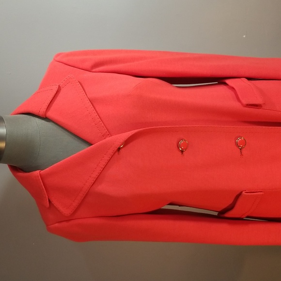 Vintage Modell orange/red womens 3/4 coat.  Aprox. Size 10 - 12 fully lined. - Picture 2 of 16